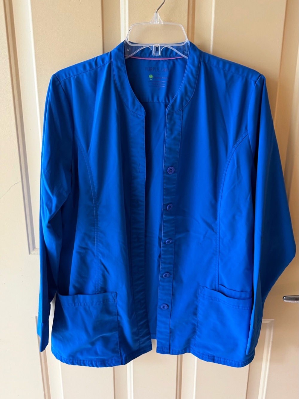 Womens Royal Blue Lightweight scrub Jacket